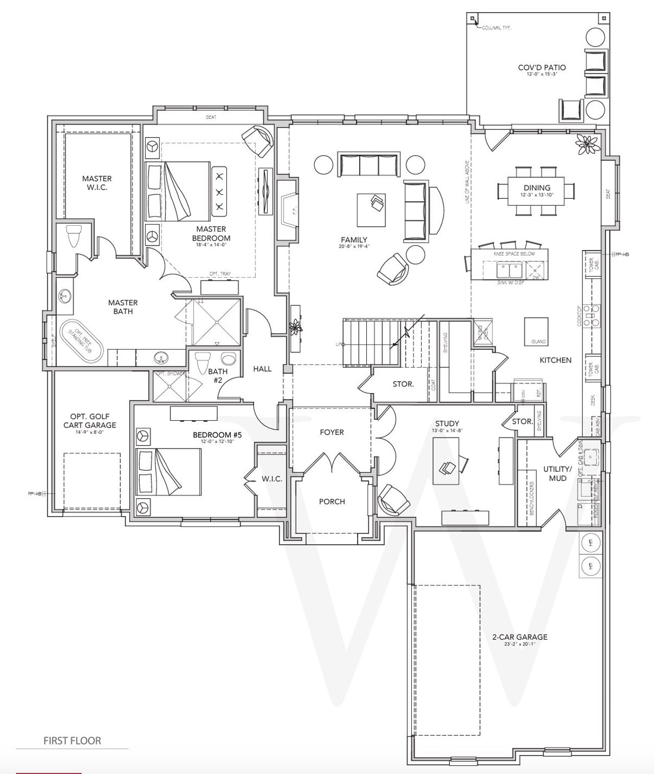 2D floor plan layout for the Berkeley by Windmiller Custom Homes in The Highlands, Northlake, TX (Image 2). 2D floor plan layout for the Berkeley by Windmiller Custom Homes in The Highlands, Northlake, TX (Image 2).