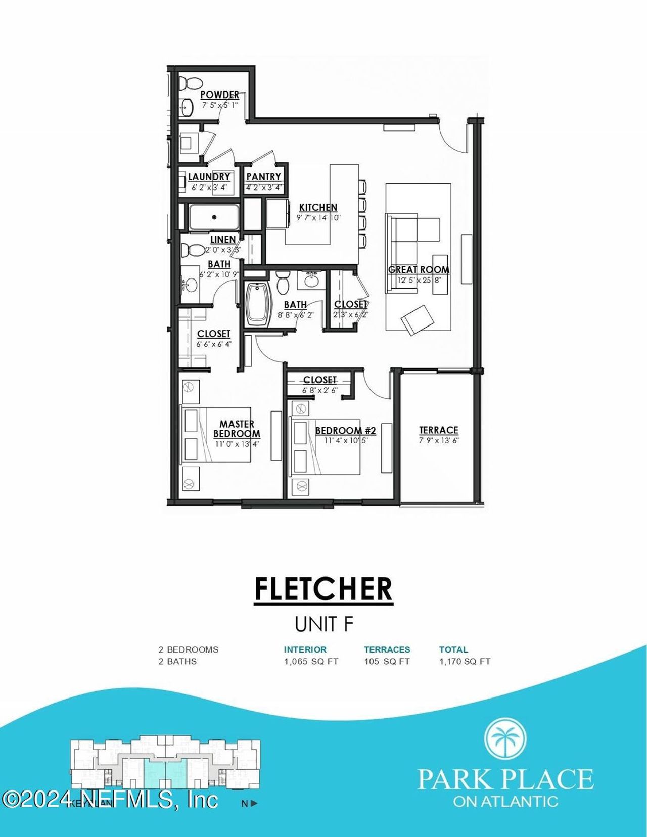 2D floor plan layout of this home in , Fernandina Beach, FL (Image 2).