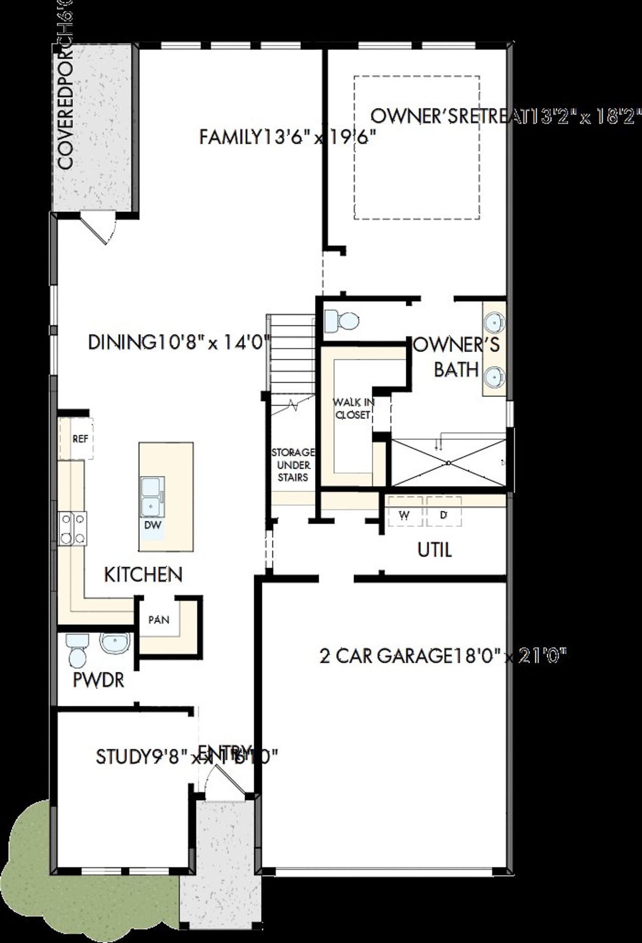 2D floor plan layout of this home in Briggs Ranch – Select Classic Series, San Antonio, TX (Image 2).