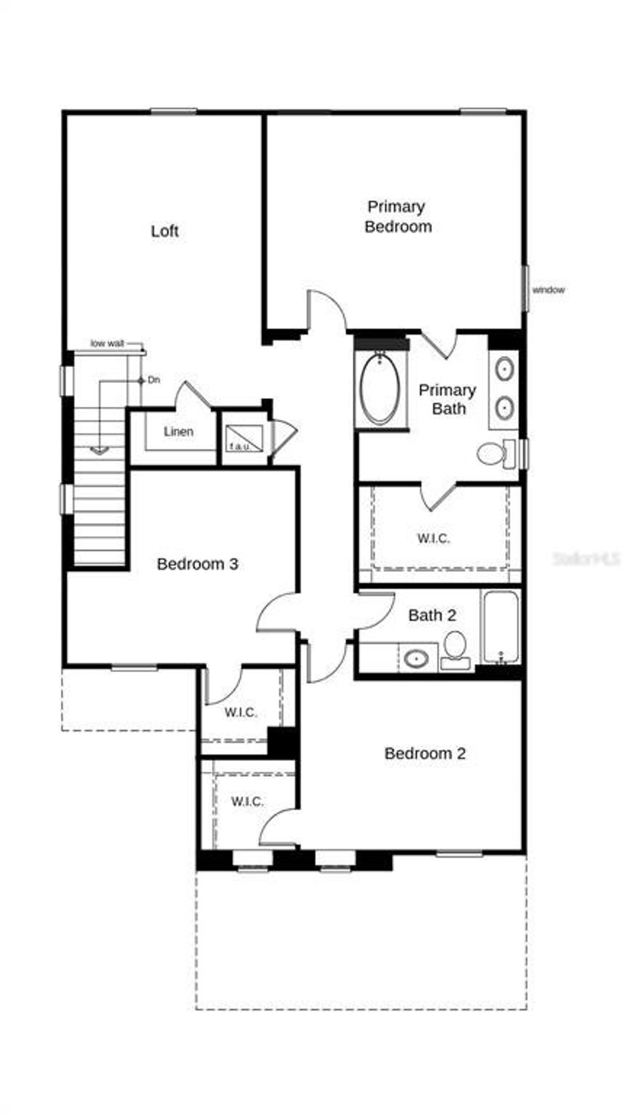 2D floor plan layout of this home in , Clermont, FL (Image 2).