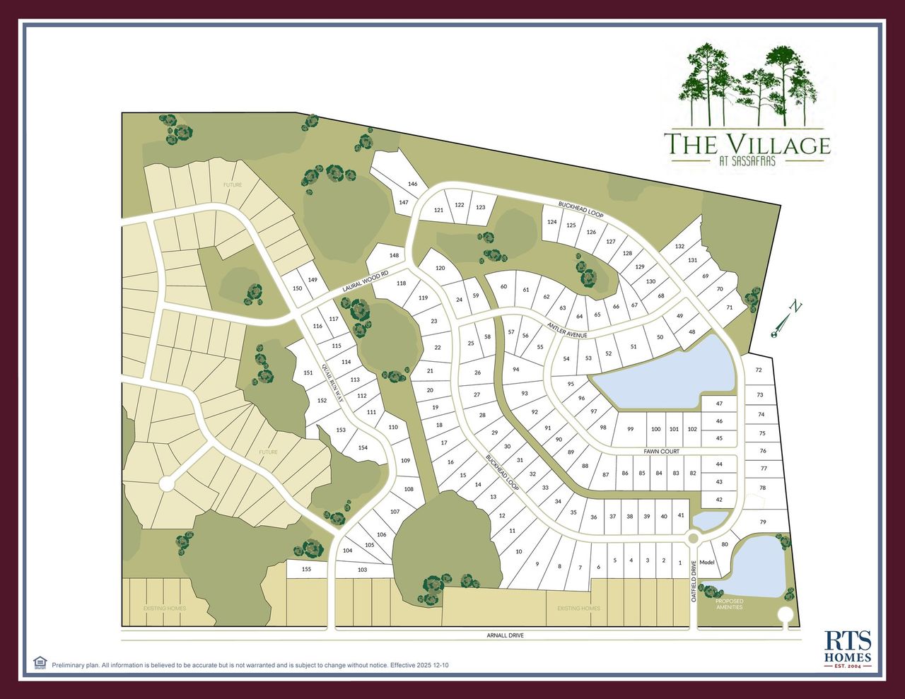 2D floor plan layout of this home in The Village at Sassafras, Allenhurst, GA (Image 2).