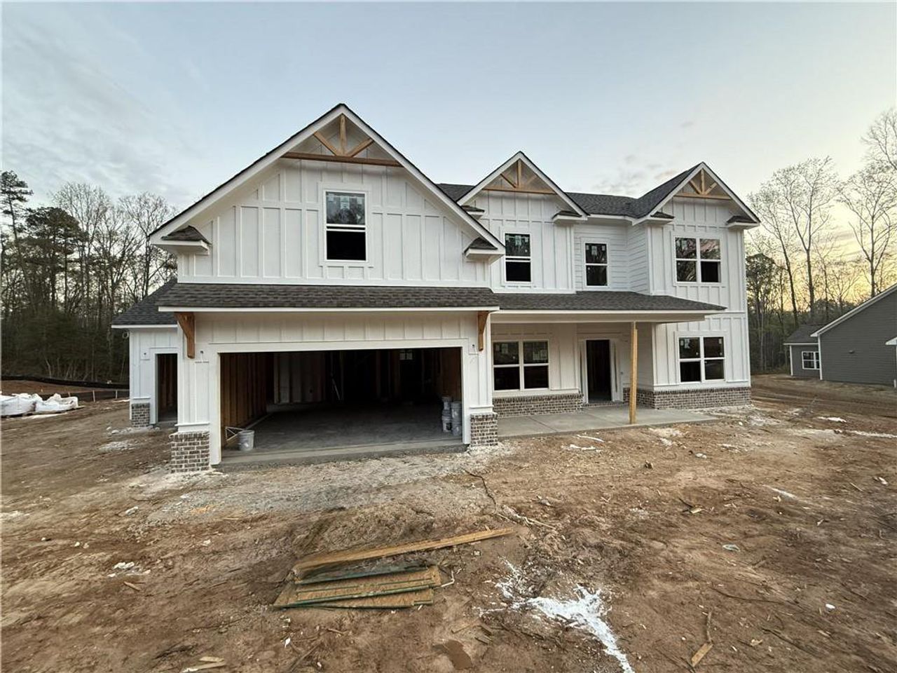 In-progress construction of a new home in Woodland Hills, Loganville, GA (Image 2).