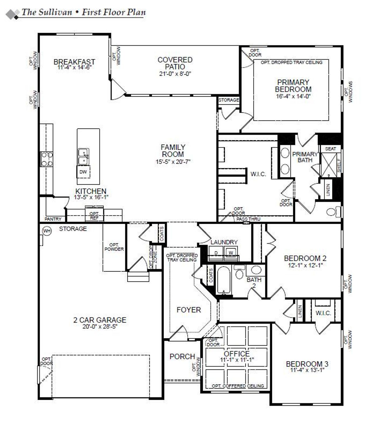 2D floor plan layout of this home in , Huger, SC (Image 2).