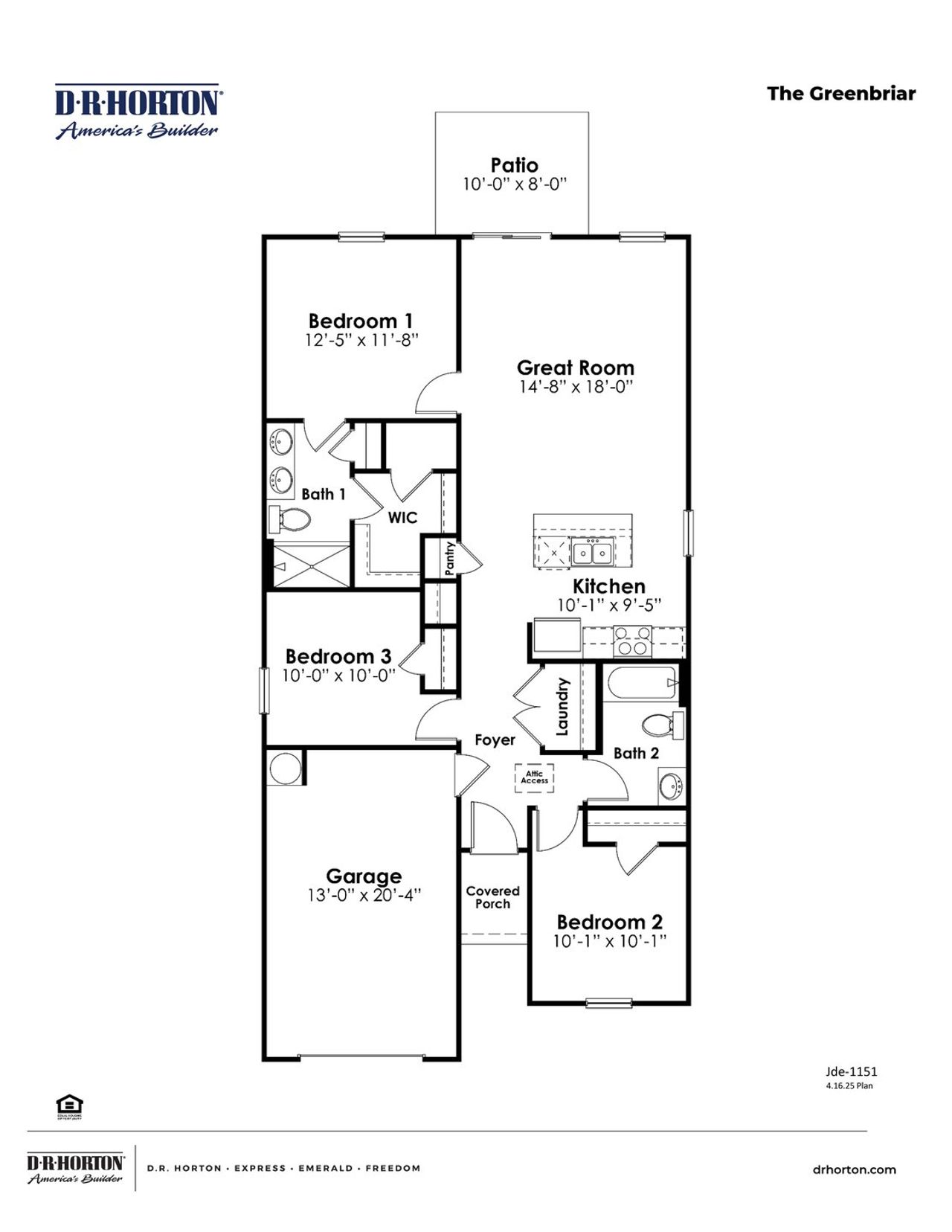 2D floor plan layout of this home in Southshore Bay, Sunset Beach, NC (Image 2).