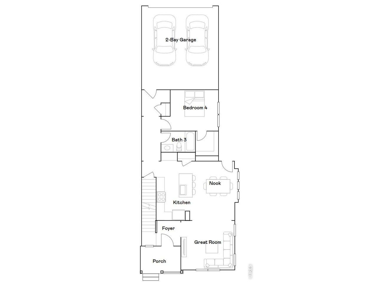 2D floor plan layout of this home in Timber Lark, Fort Collins, CO (Image 2). 2D floor plan layout of this home in Timber Lark, Fort Collins, CO (Image 2).