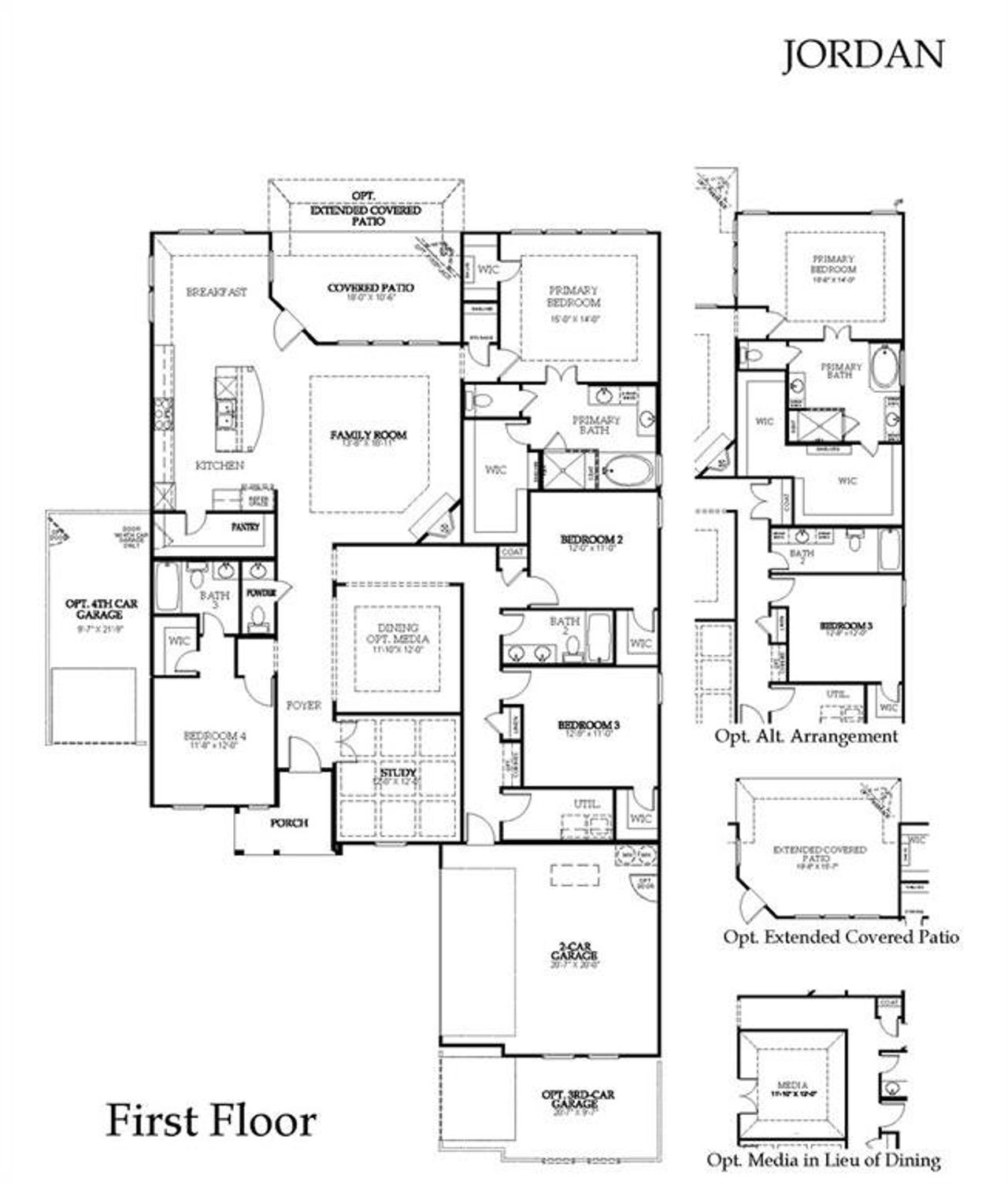 2D floor plan layout of this home in Nelson Lake Estates, Rockwall, TX (Image 2).