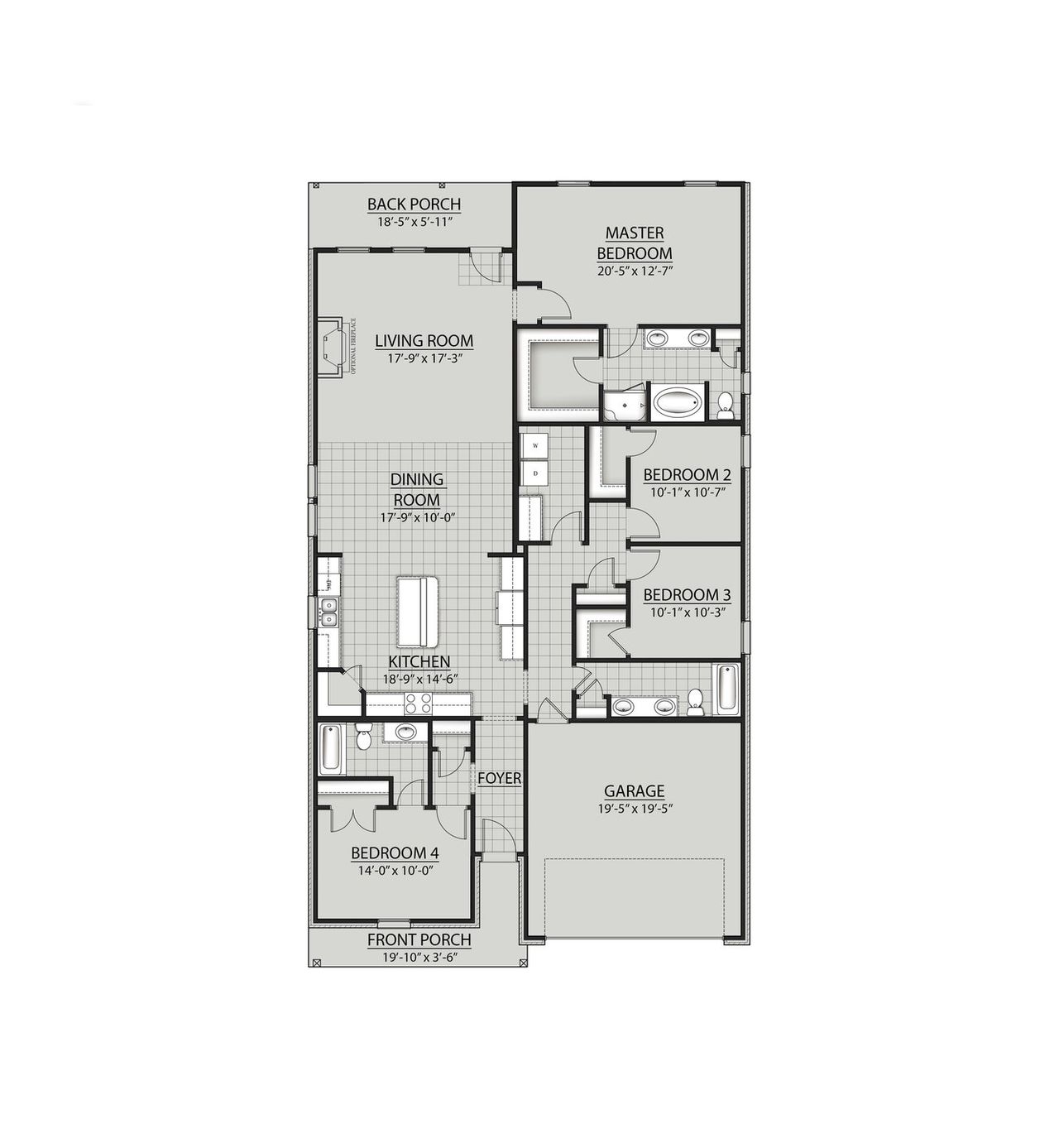 2D floor plan layout for the Flowers II G by DSLD Homes in Saltaire, Panama City, FL (Image 2). 2D floor plan layout for the Flowers II G by DSLD Homes in Saltaire, Panama City, FL (Image 2).
