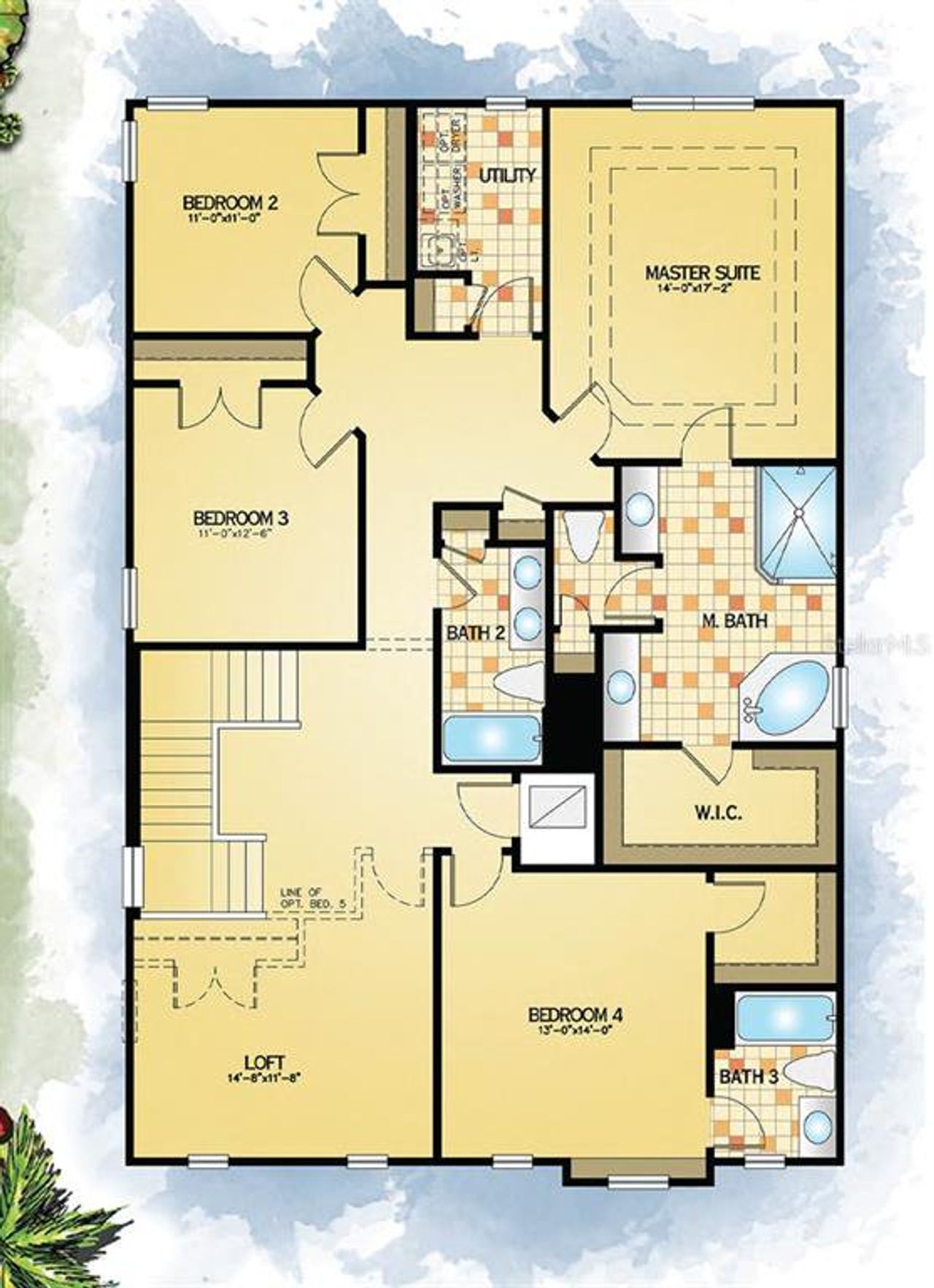 Turnstone A - Floor Plan (upstairs)