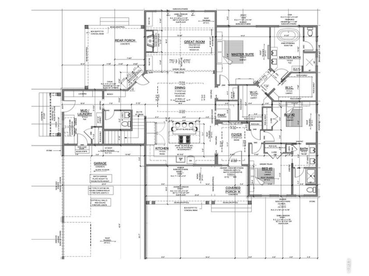 2D floor plan layout of this home in , Berthoud, CO (Image 2).