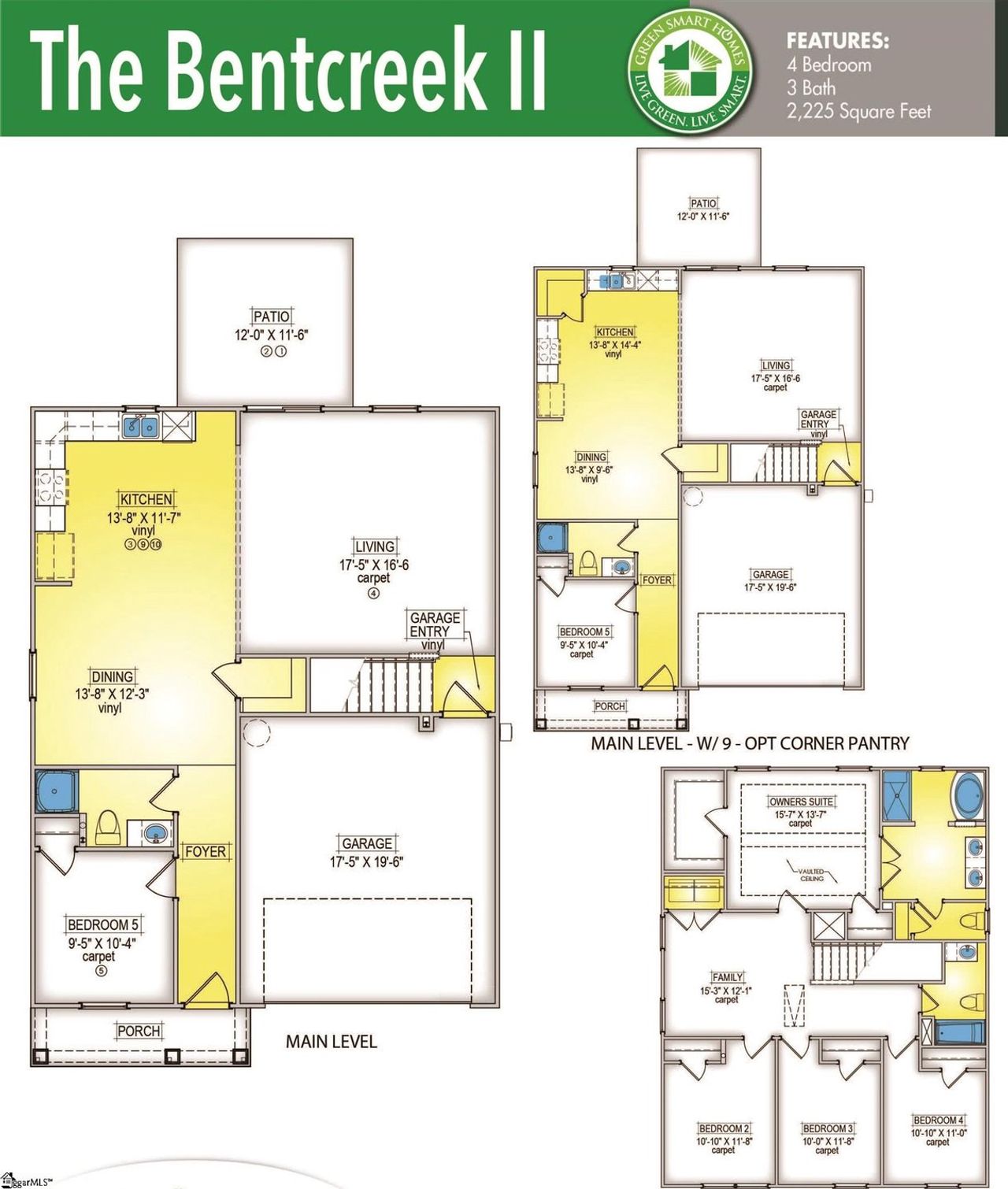2D floor plan layout of this home in Hazelwood, Boiling Springs, SC (Image 2).