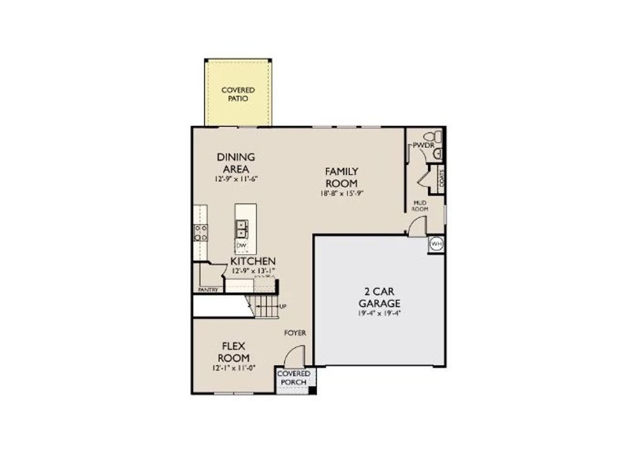 2D floor plan layout of this home in Cades Bluff, Lebanon, TN (Image 2).