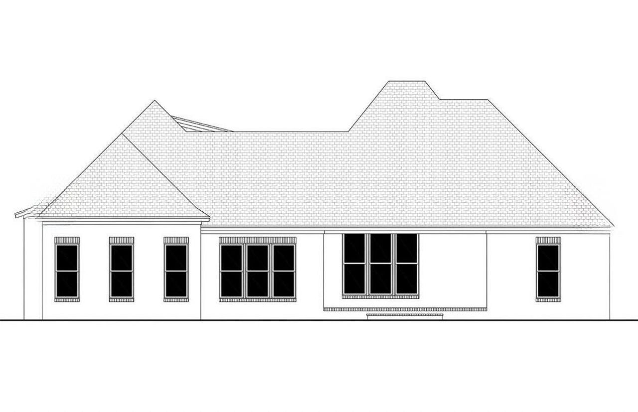 Exterior rendering of this home design in , Cross, SC (Image 2).