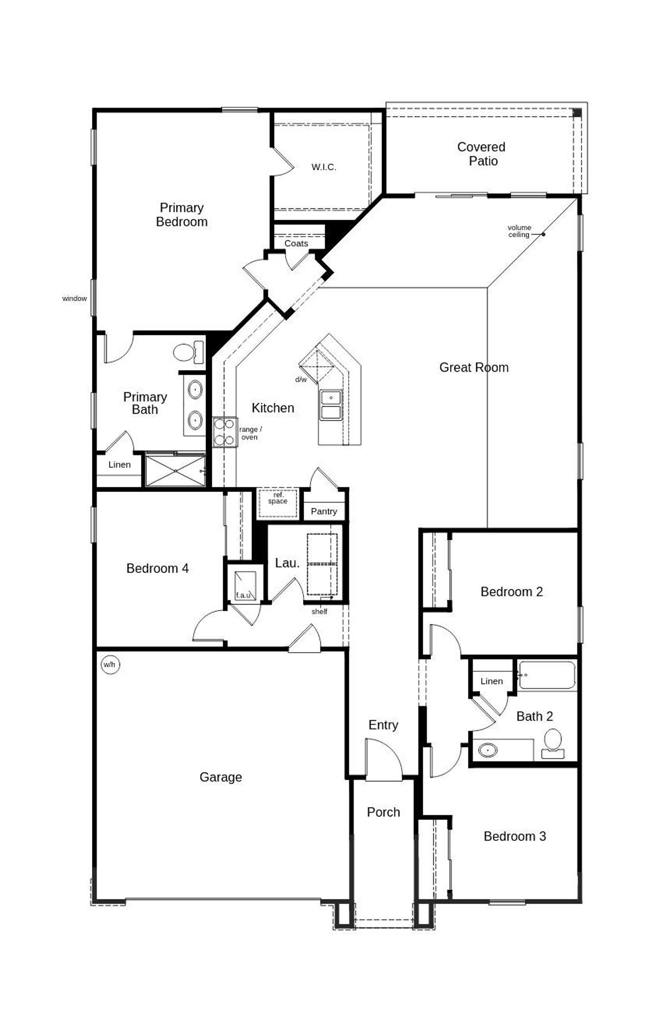 2D floor plan layout of this home in Somerset - Executive Series, Palm Coast, FL (Image 2).