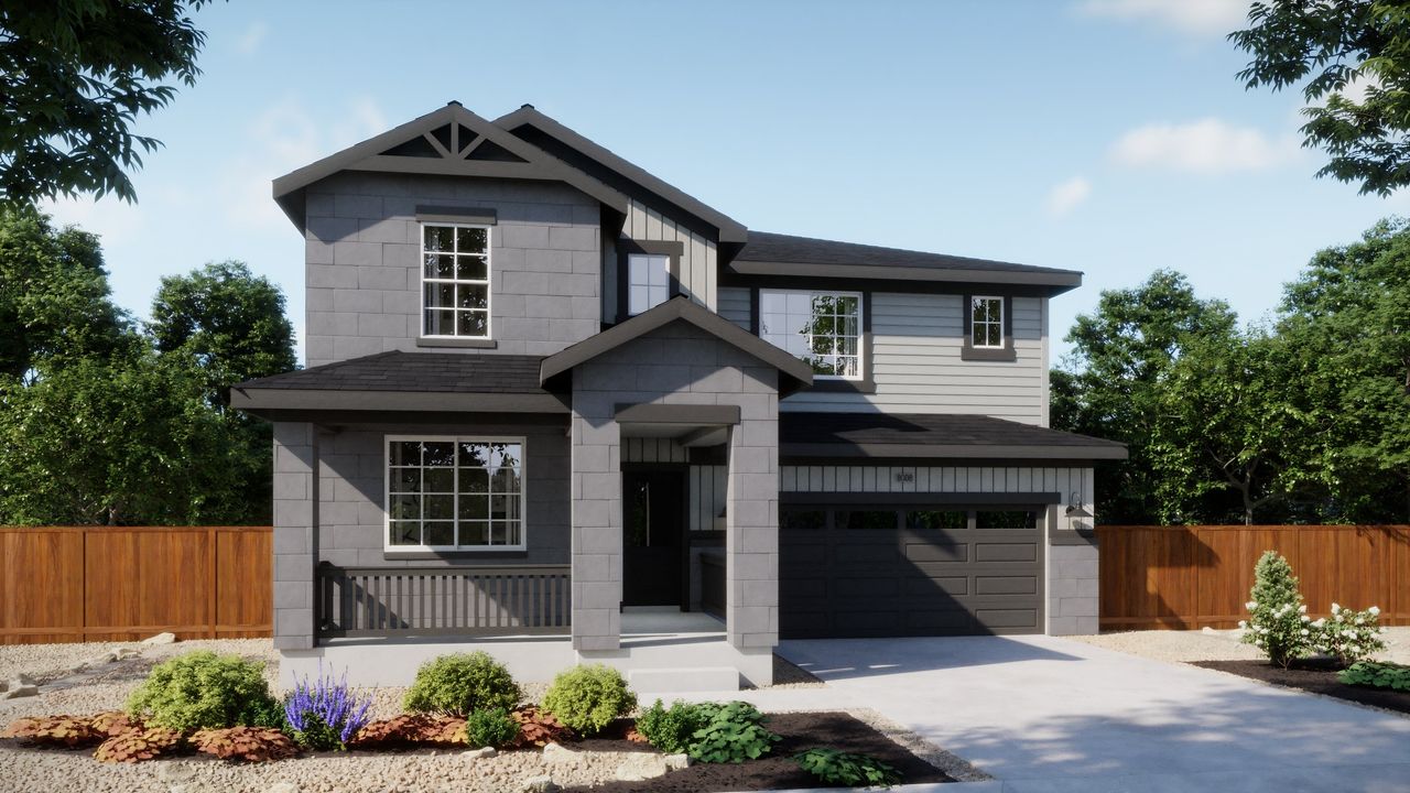 Representative exterior photo of a completed home built from the 4009 by Risewell Homes in Mead Crossing, Mead, CO (Image 2).