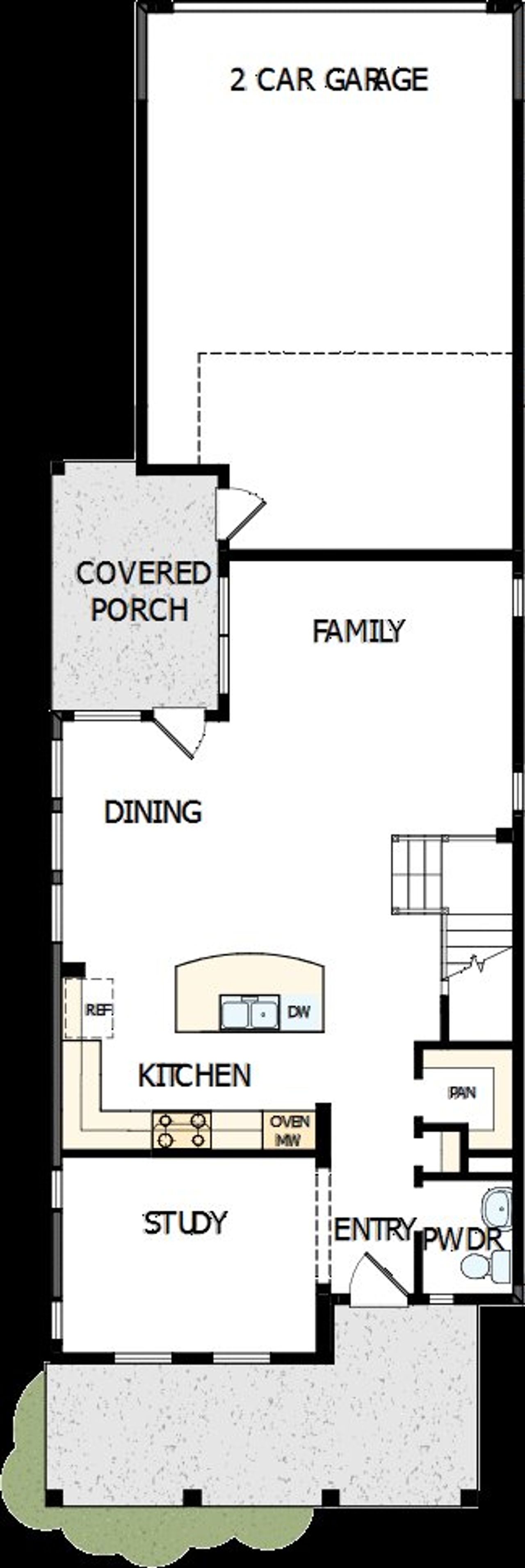 2D floor plan layout of this home in Walsh Cottage, Fort Worth, TX (Image 2).