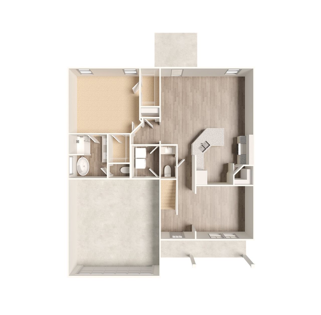 2D floor plan layout for the Channing by Foundation Home Builders LLC in Northwyck Drive, Pikeville, NC (Image 2).