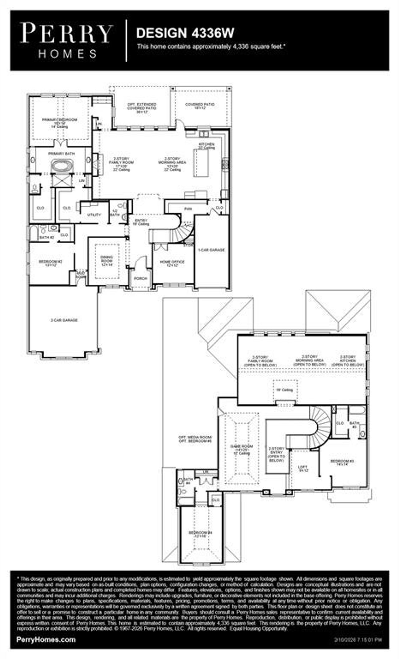 2D floor plan layout of this home in Enchanted Creek, Lucas, TX (Image 2).
