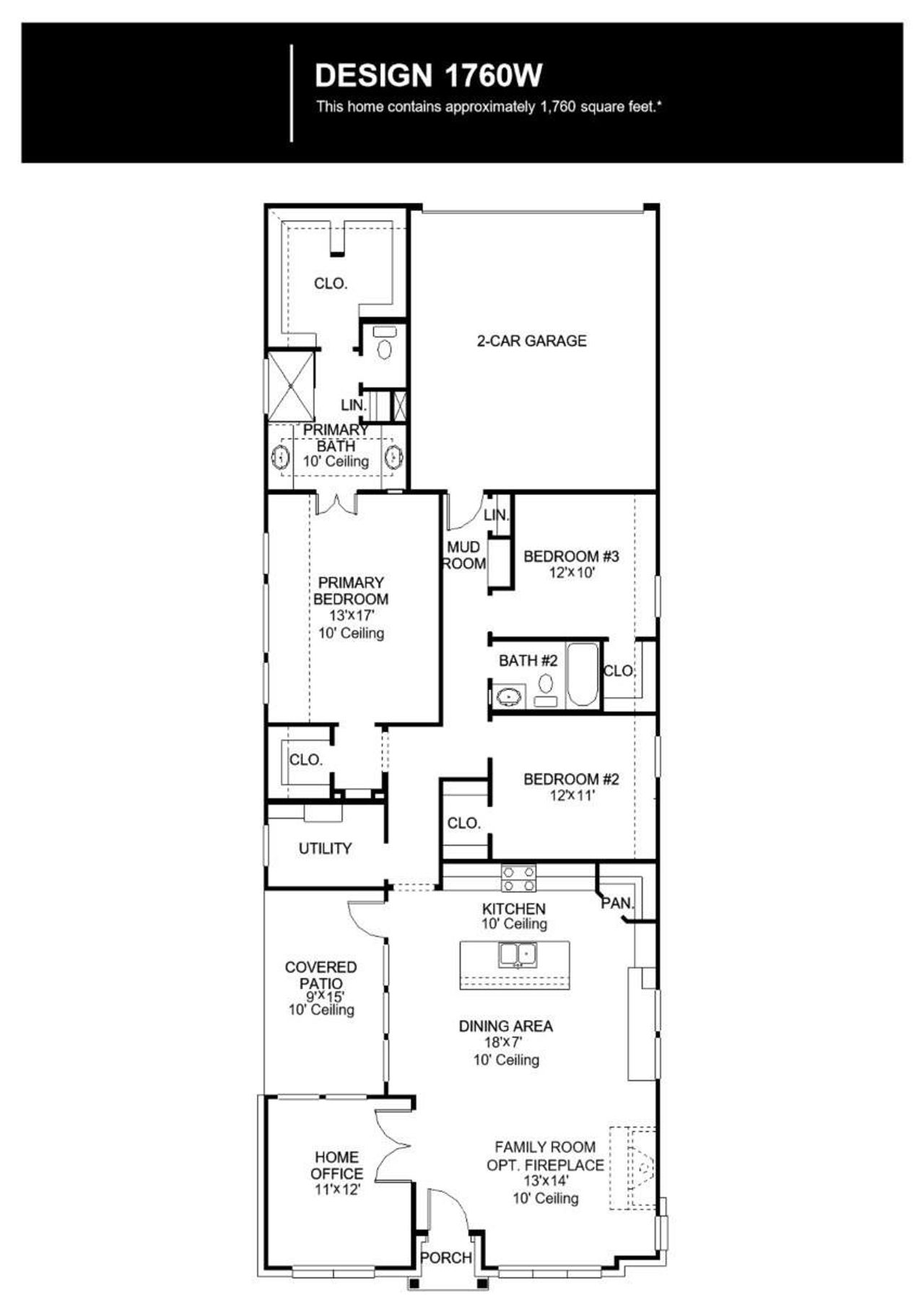 2D floor plan layout of this home in Bridgeland, Cypress, TX (Image 2). 2D floor plan layout of this home in Bridgeland, Cypress, TX (Image 2).