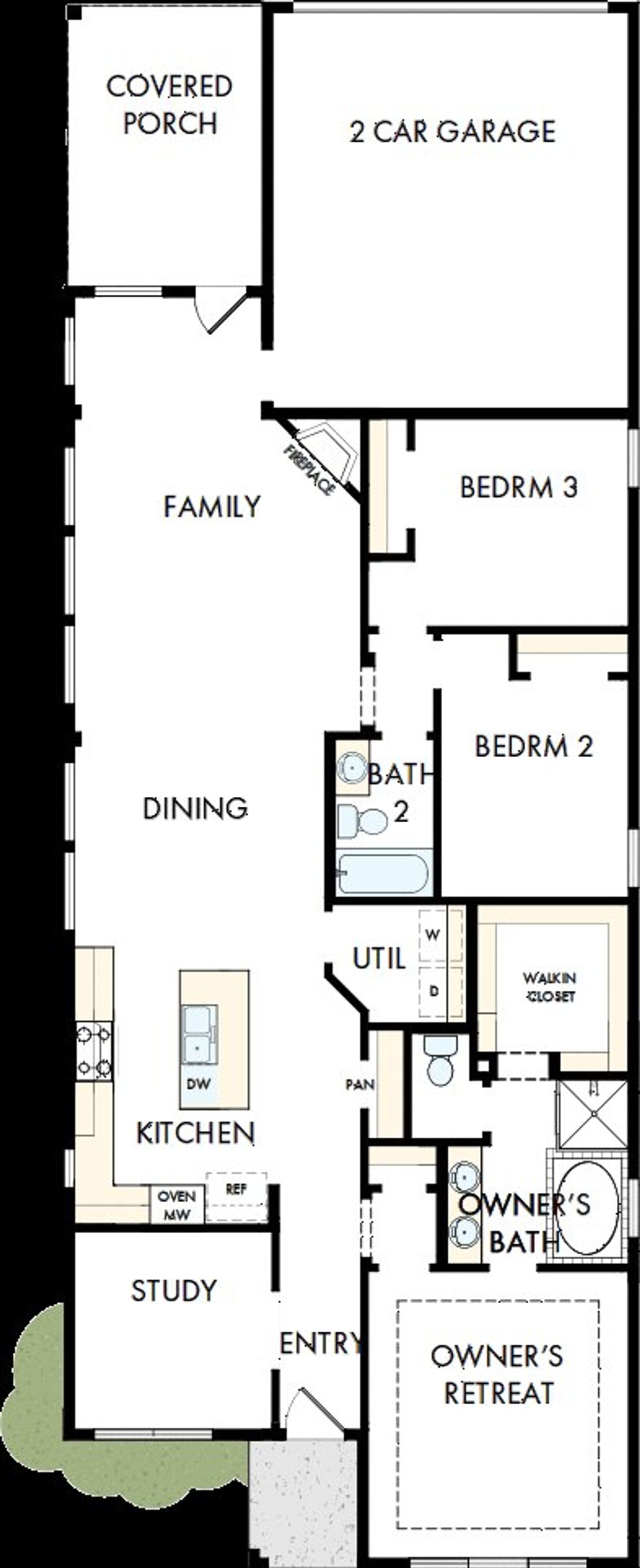 2D floor plan layout of this home in Mantua Point Gardens, Van Alstyne, TX (Image 2). 2D floor plan layout of this home in Mantua Point Gardens, Van Alstyne, TX (Image 2).