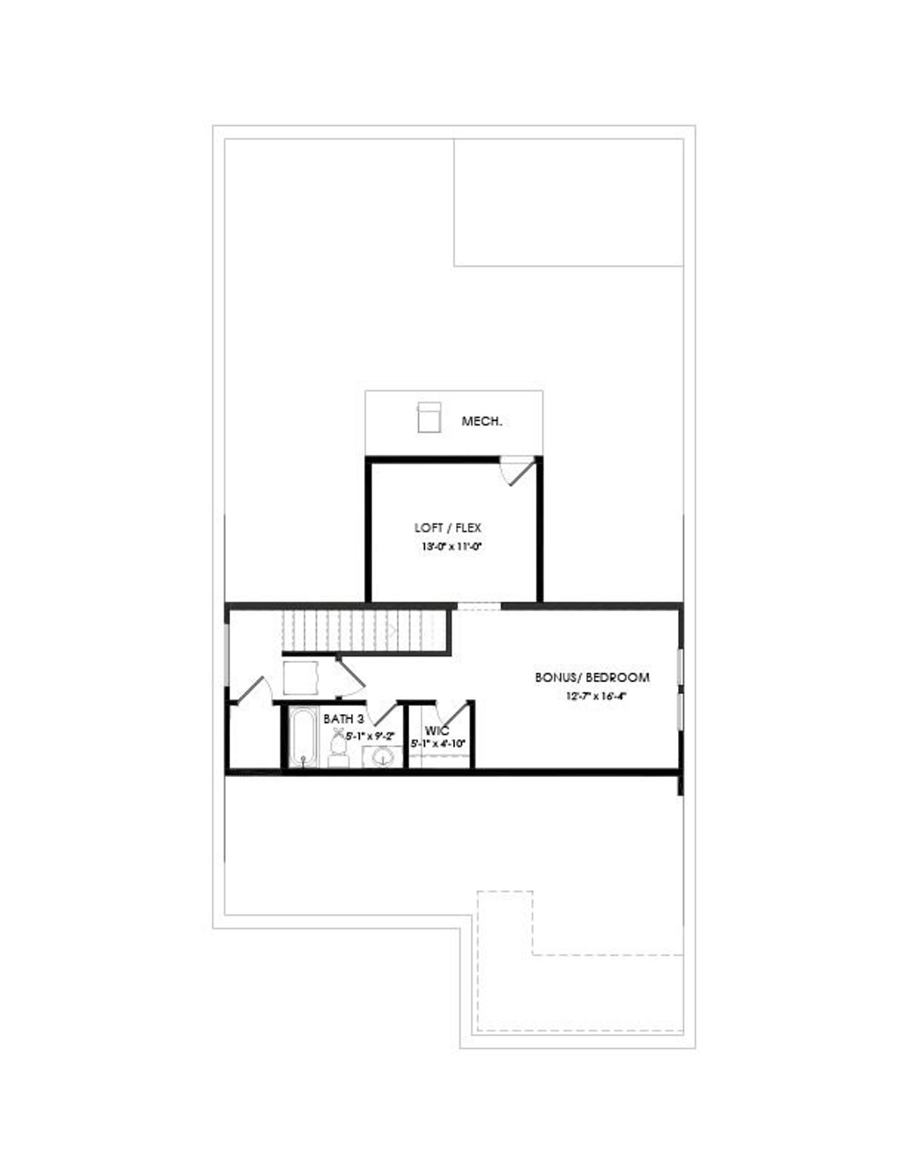2D floor plan layout of this home in Echols Farm, Hiram, GA (Image 2).