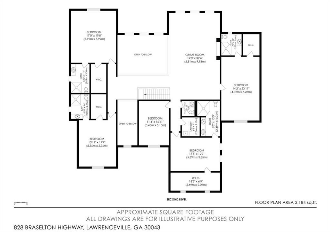 2D floor plan layout of this home in , Lawrenceville, GA (Image 2).
