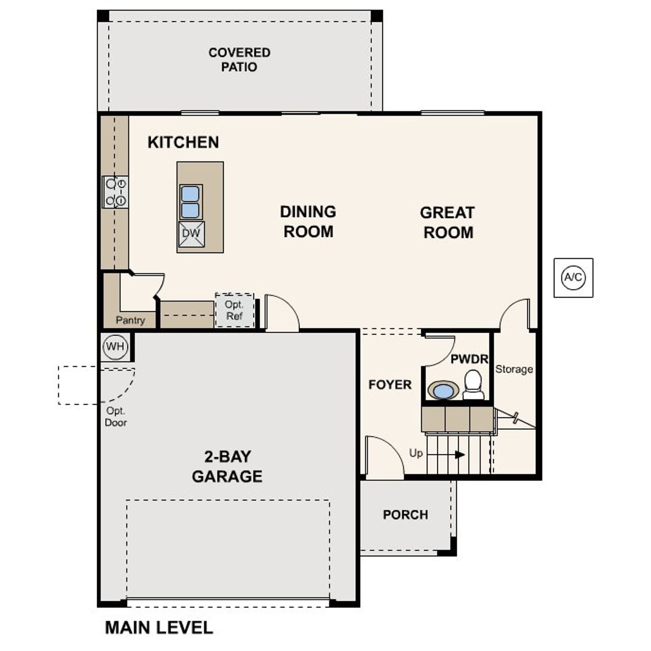 2D floor plan layout of this home in The Ridge Collection at Superstition Vista, Apache Junction, AZ (Image 2). 2D floor plan layout of this home in The Ridge Collection at Superstition Vista, Apache Junction, AZ (Image 2).