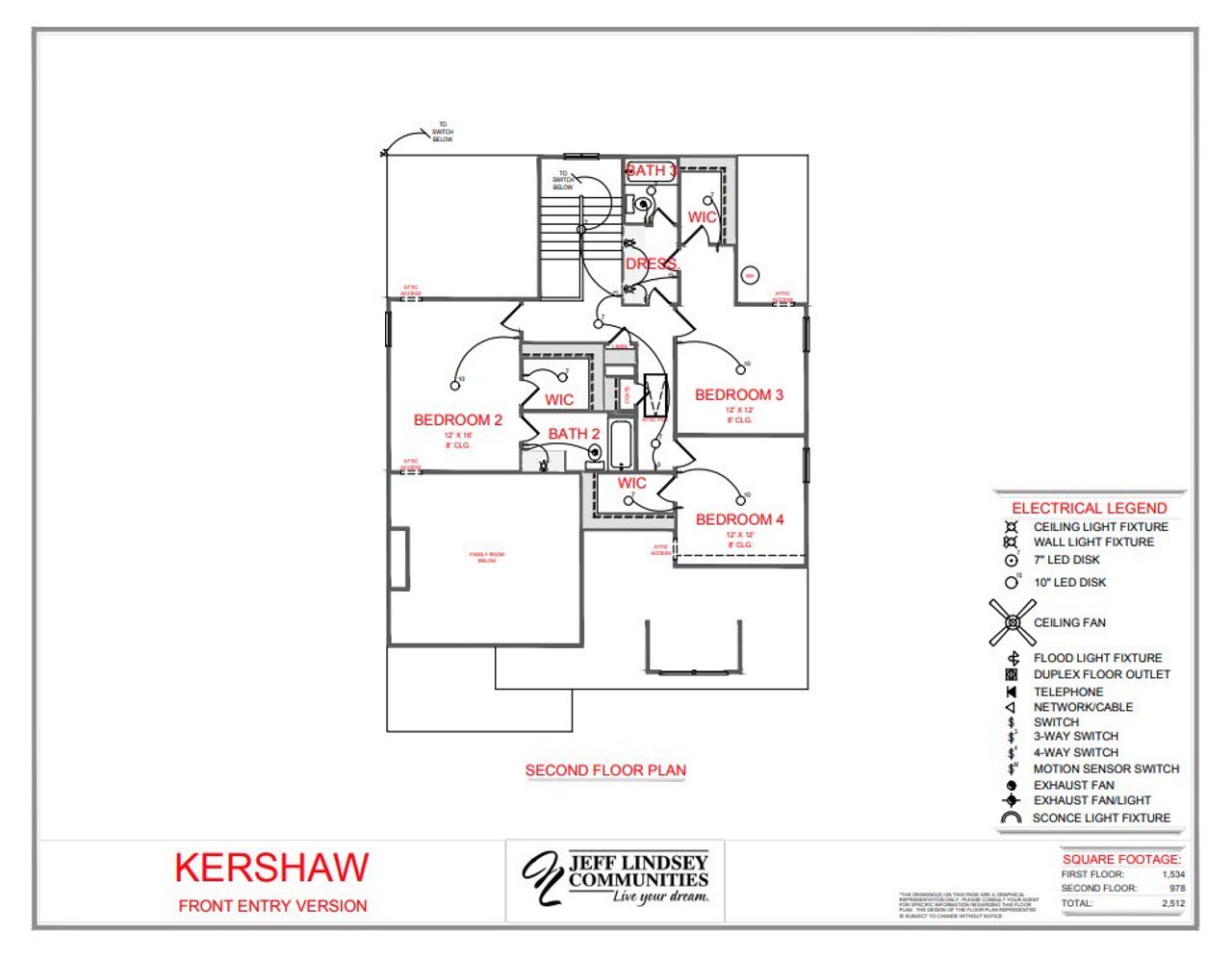 2D floor plan layout for the Kershaw B by Jeff Lindsey Communities in Leverett Park, Newnan, GA (Image 2). 2D floor plan layout for the Kershaw B by Jeff Lindsey Communities in Leverett Park, Newnan, GA (Image 2).