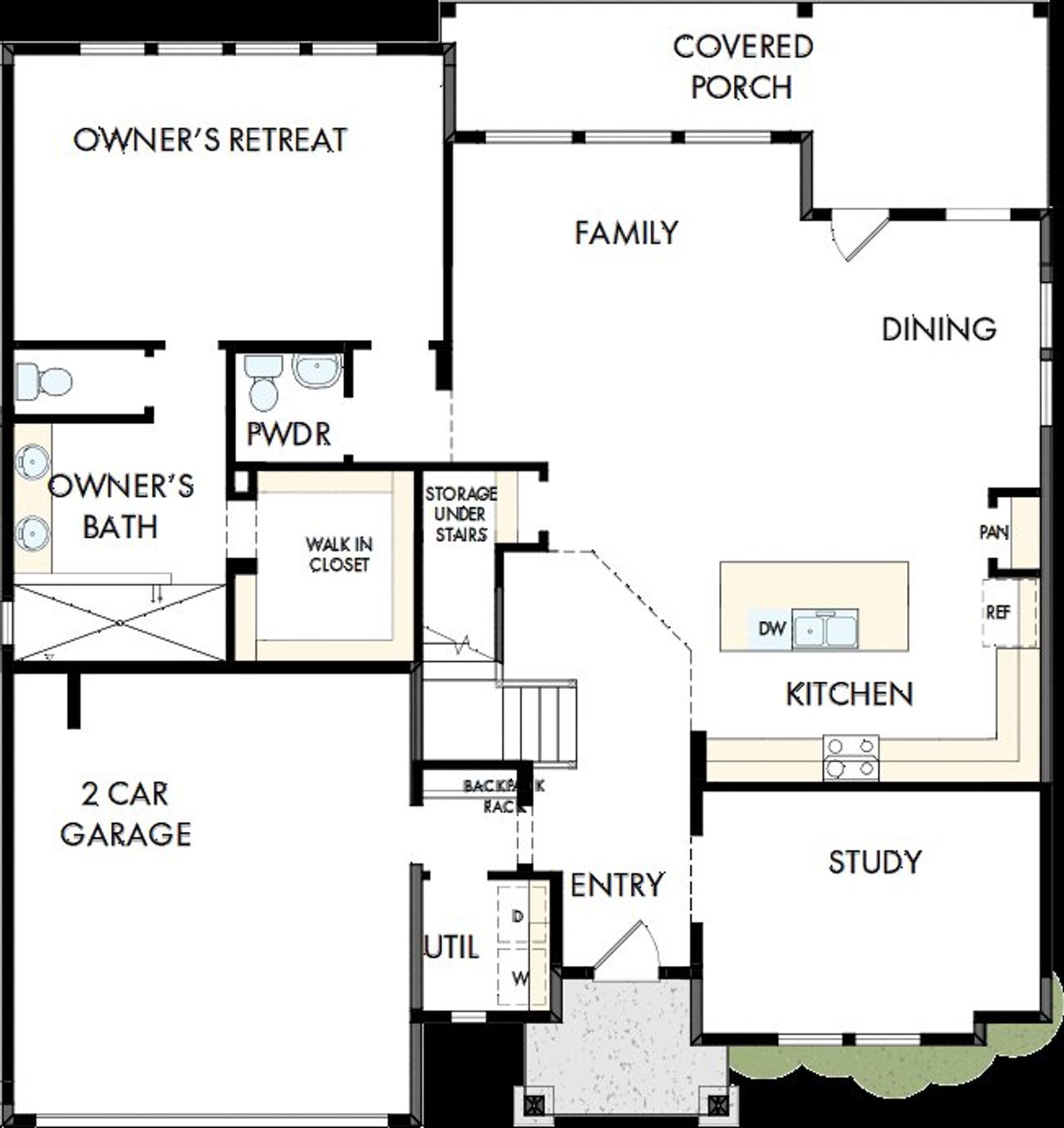 2D floor plan layout of this home in Sunfield, Buda, TX (Image 2). 2D floor plan layout of this home in Sunfield, Buda, TX (Image 2).