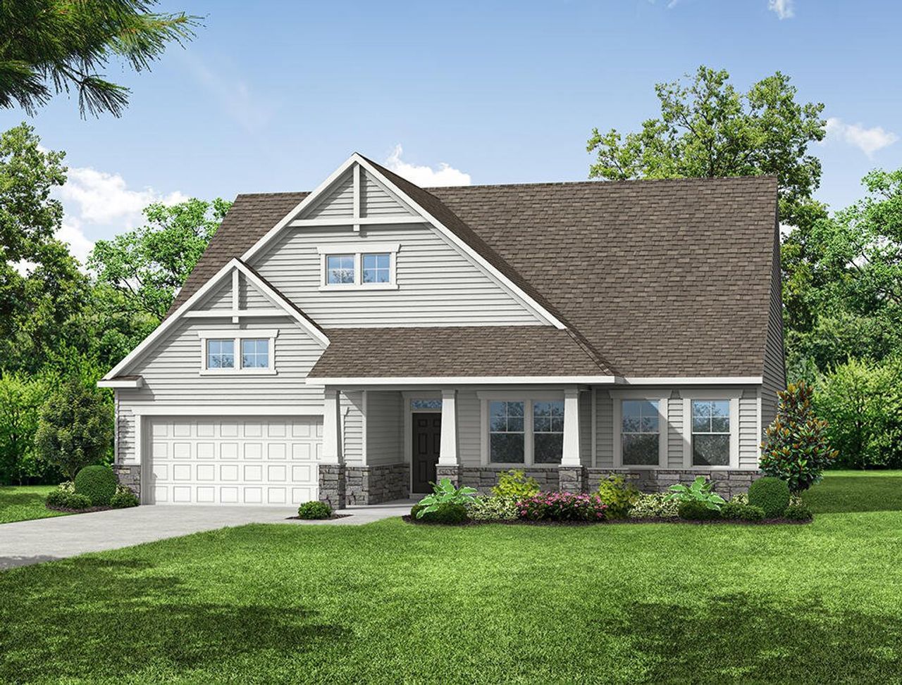 Representative exterior photo of a completed home built from the Sullivan by Eastwood Homes in Arbor West, Dawsonville, GA (Image 2).