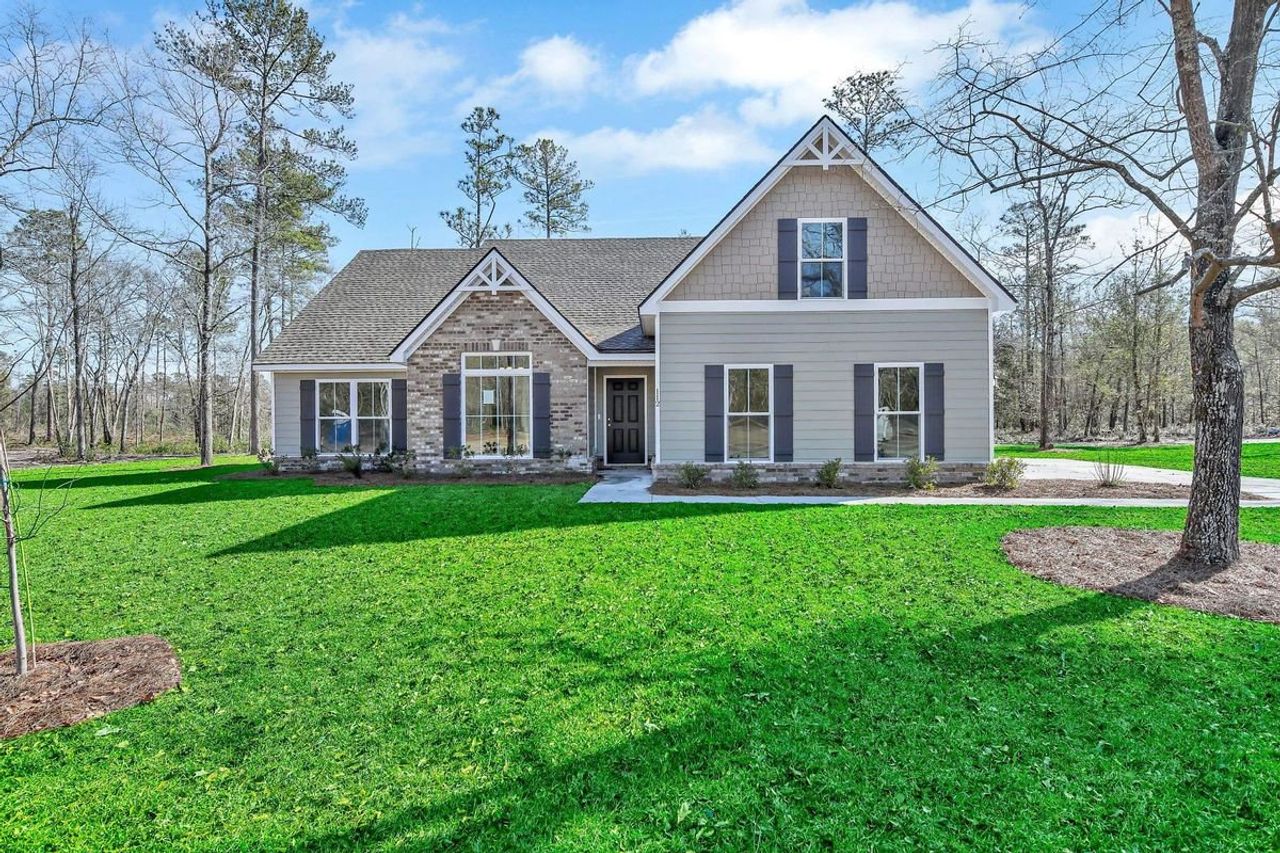 Representative exterior photo of a completed home built from the The Athens + Bonus Bed/Bath by Smith Family Homes in Ramsey Landing, Rincon, GA (Image 2).