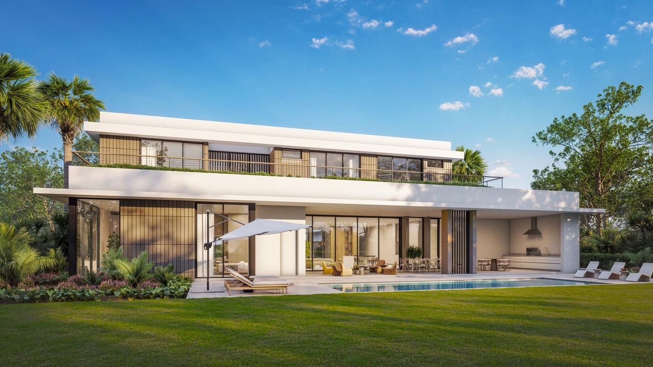 Representative exterior details of a home built from the ZERMATT by Centaur Holdings in Panther National, Palm Beach Gardens (Image 2).