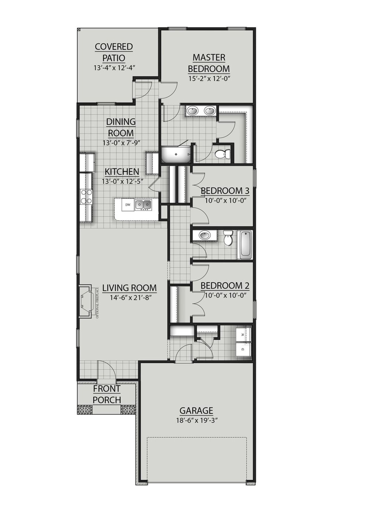 2D floor plan layout for the Rutherford III H by DSLD Homes in Mostyn Springs, Magnolia, TX (Image 2). 2D floor plan layout for the Rutherford III H by DSLD Homes in Mostyn Springs, Magnolia, TX (Image 2).
