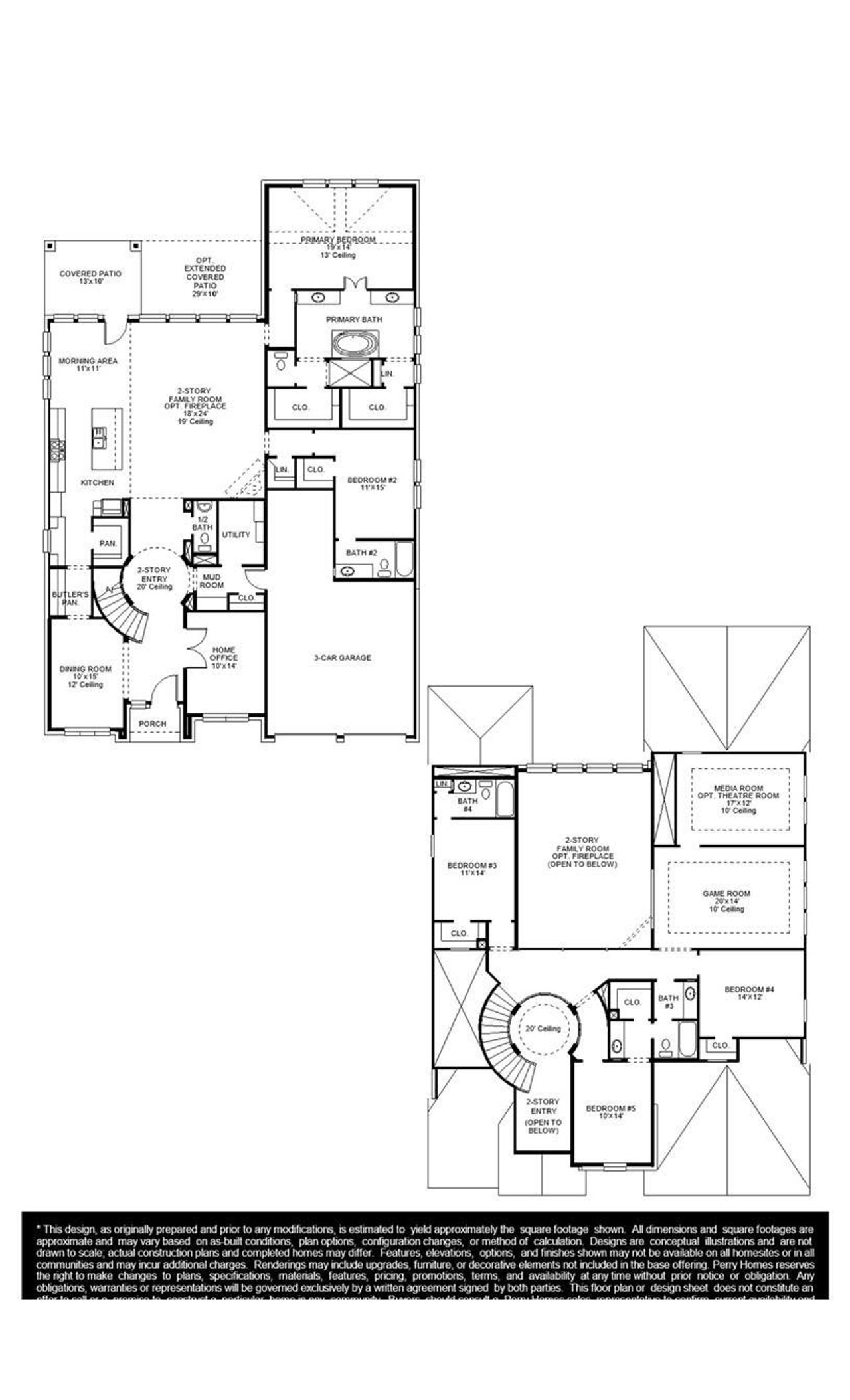 2D floor plan layout of this home in Austin Point, Richmond, TX (Image 2).