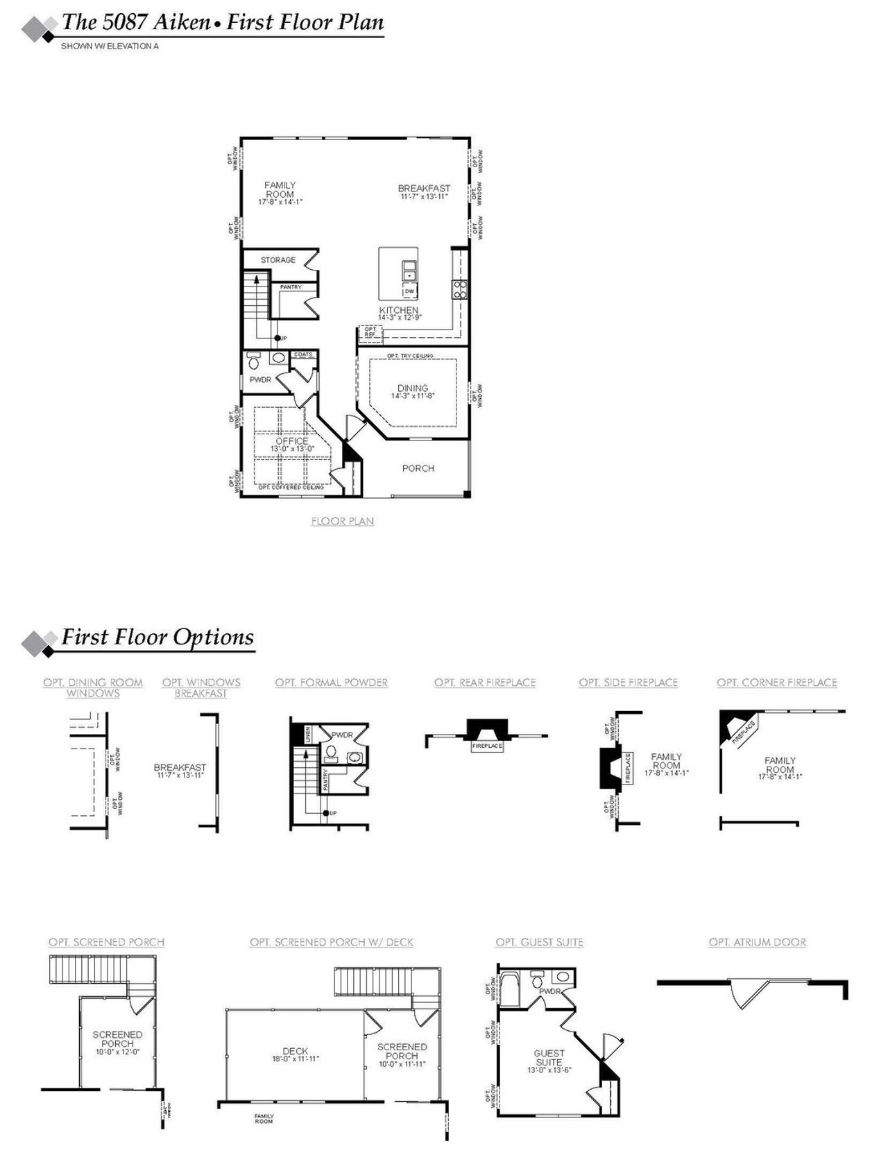 2D floor plan layout of this home in Church Creek Landing, Charleston, SC (Image 2).