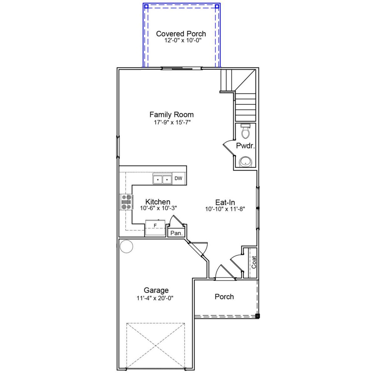 2D floor plan layout of this home in Mayfair Village, Spartanburg, SC (Image 2).