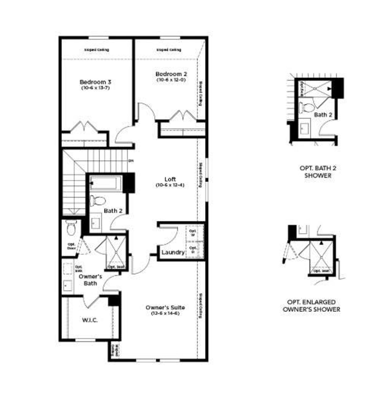 2D floor plan layout of this home in Spring Creek, Taylor, TX (Image 2).