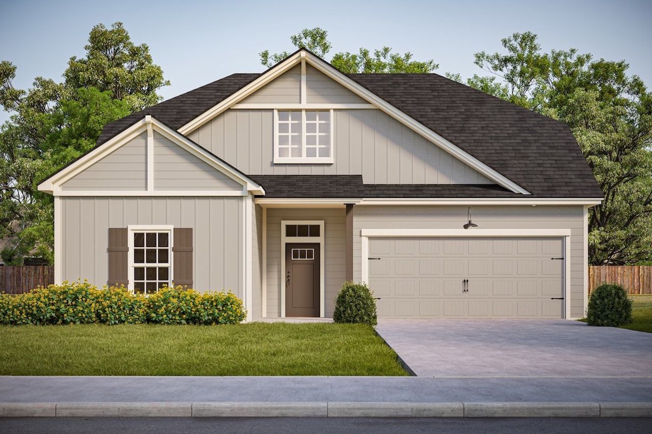 Representative exterior photo of a completed home built from the The Dove by RED GABLE HOMES in The Gables At Tioga, Tioga, TX (Image 2).