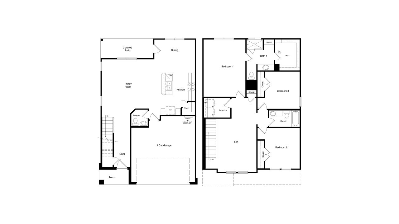 2D floor plan layout of this home in Deer Meadows, Odessa, TX (Image 2).