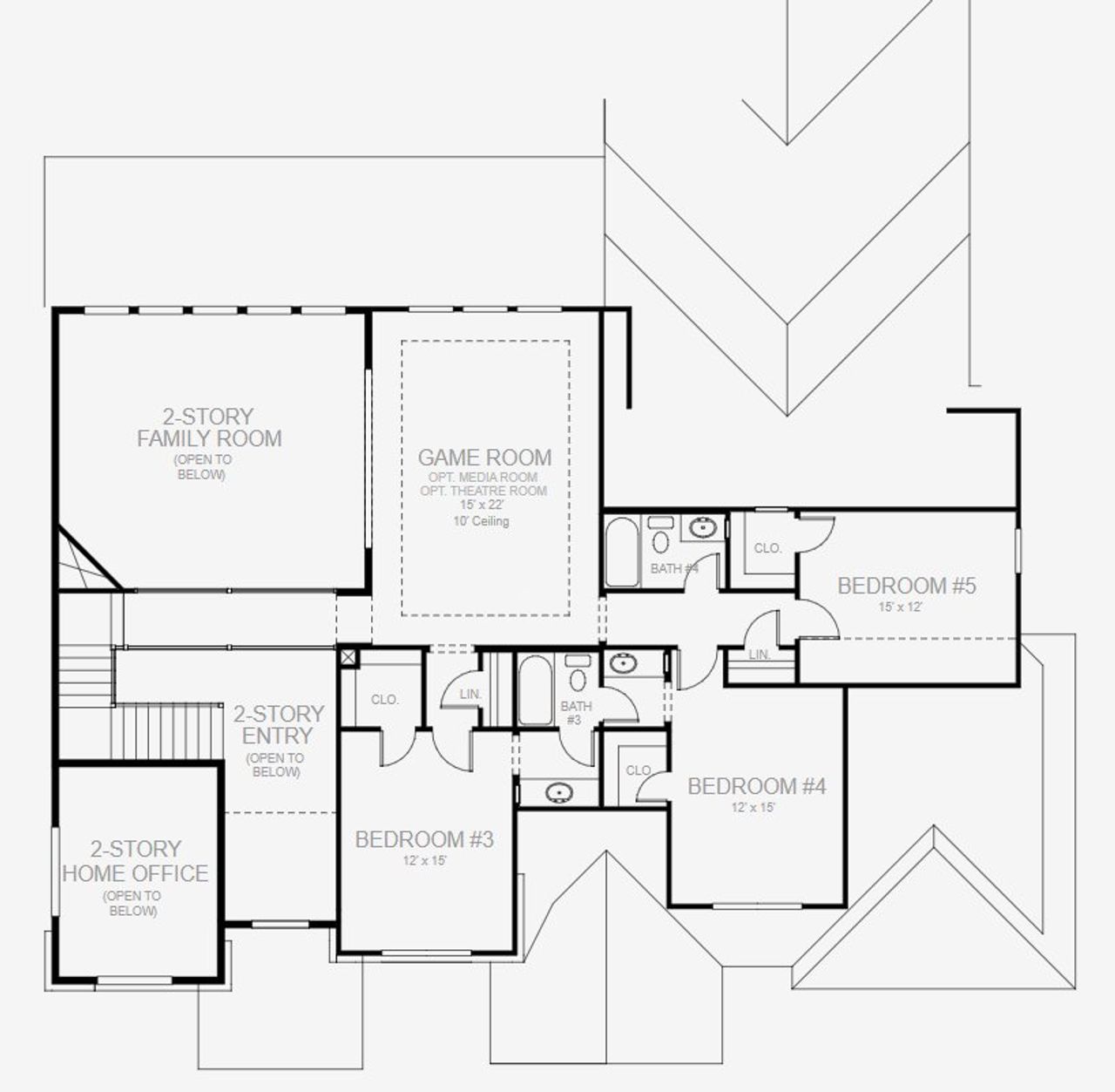 Image 2 representing the 4134A by Perry Homes in Santa Rita Ranch 90', Liberty Hill, TX.