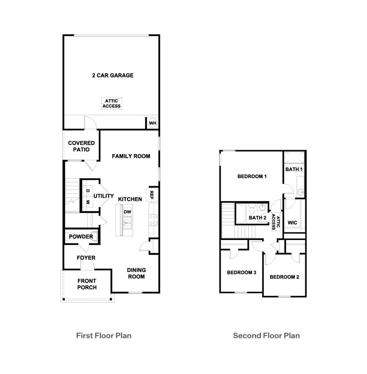2D floor plan layout of this home in Valverde, Bastrop, TX (Image 2).