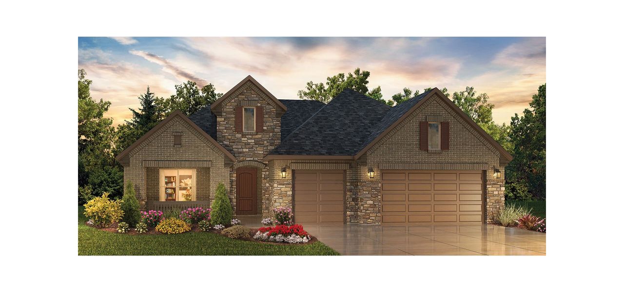 Representative exterior photo of a completed home built from the Avalon by Robson Resort Communities in Robson Ranch Texas, Denton, TX (Image 2).