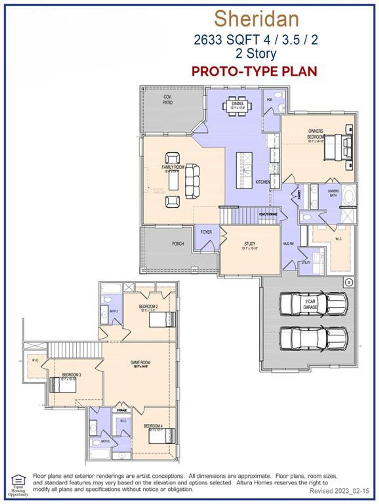 Sheridan Floor Plan - MLS