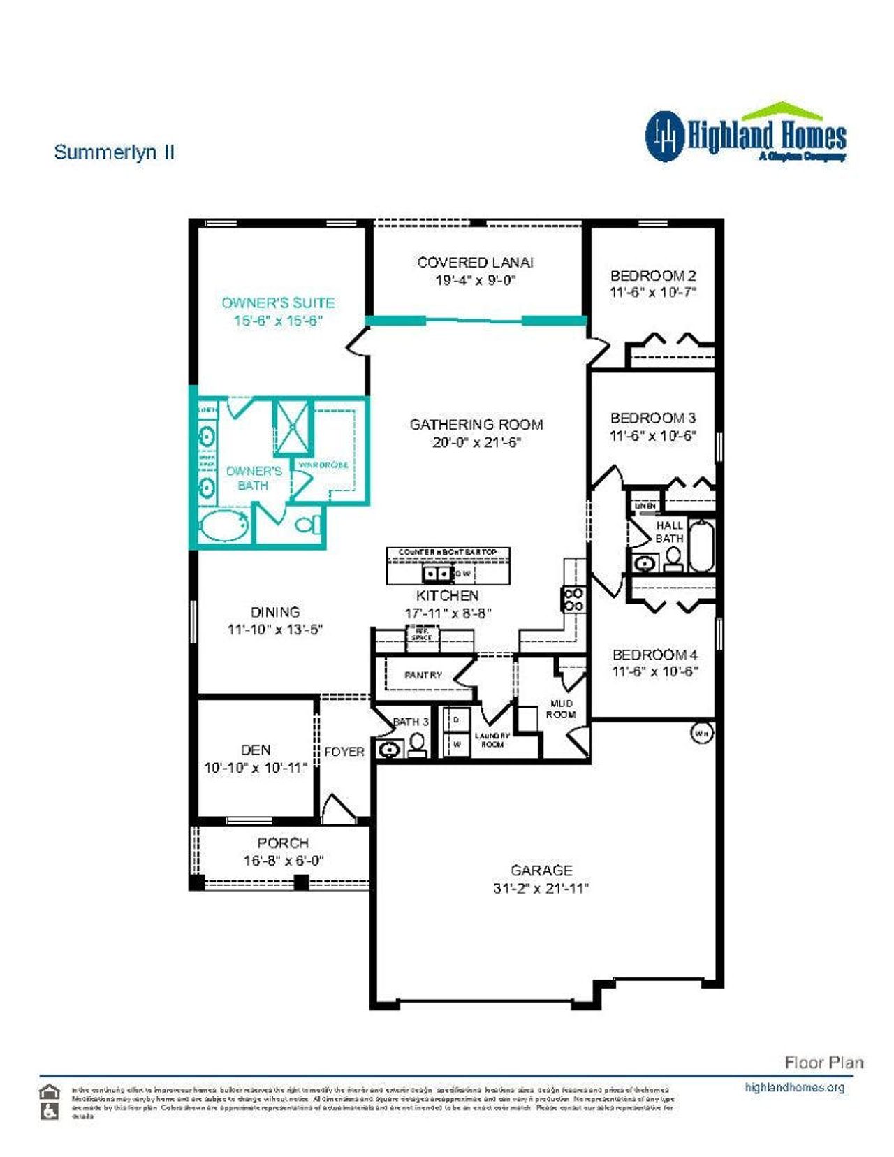 Summerlyn II - Home Layout Summerlyn II - Home Layout