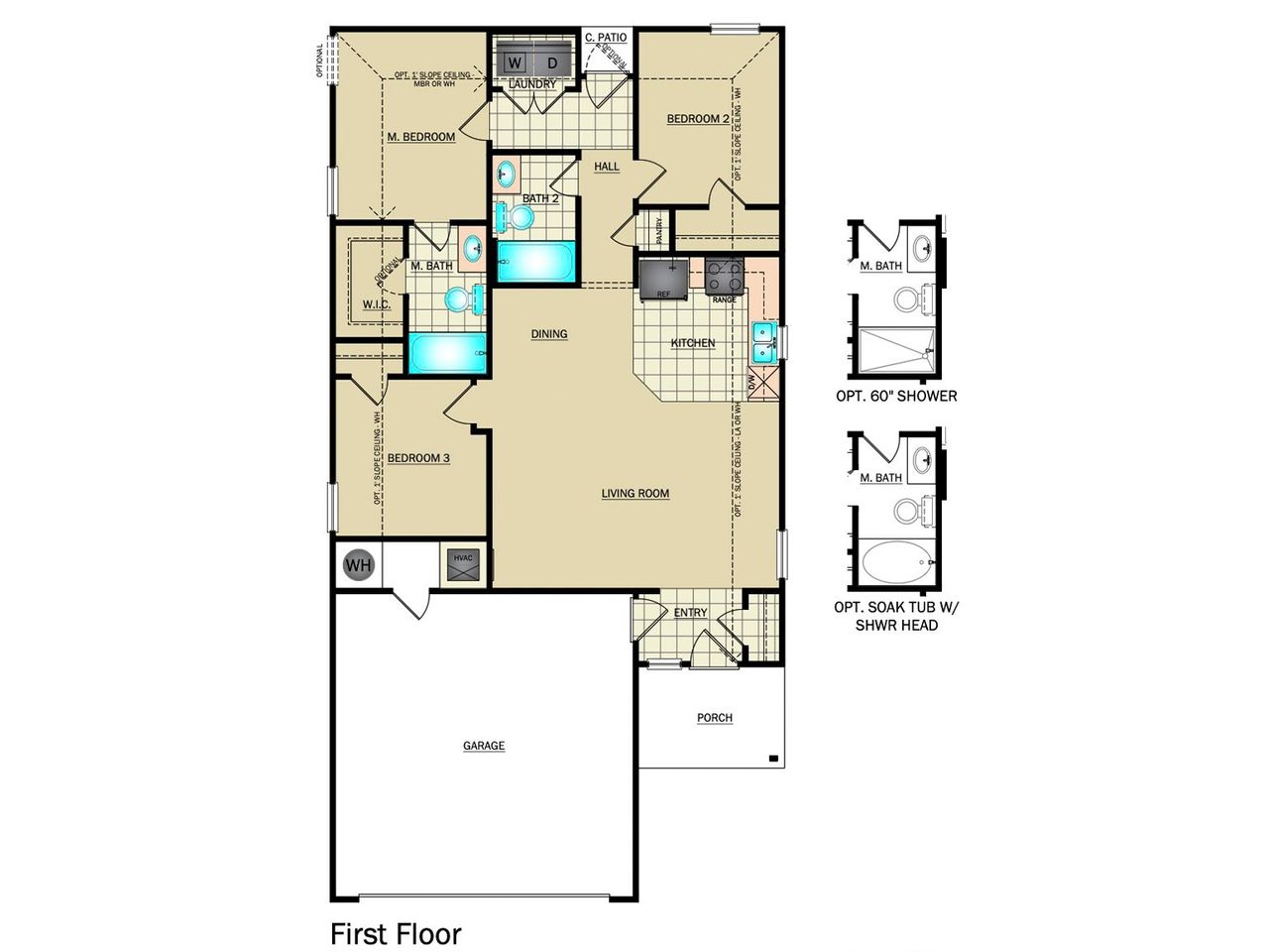 2D floor plan layout for the RC Keswick by Lennar in Red Hawk Landing, San Antonio, TX (Image 2). 2D floor plan layout for the RC Keswick by Lennar in Red Hawk Landing, San Antonio, TX (Image 2).
