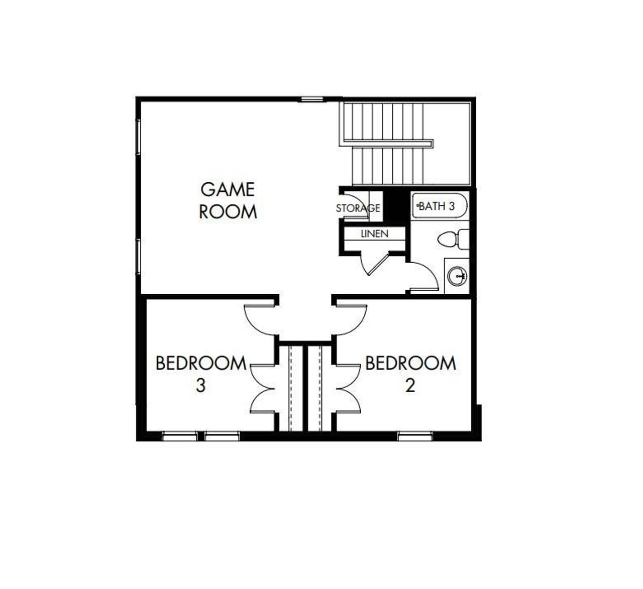 2D floor plan layout of this home in Lakehaven - Premier Series, Farmersville, TX (Image 2).