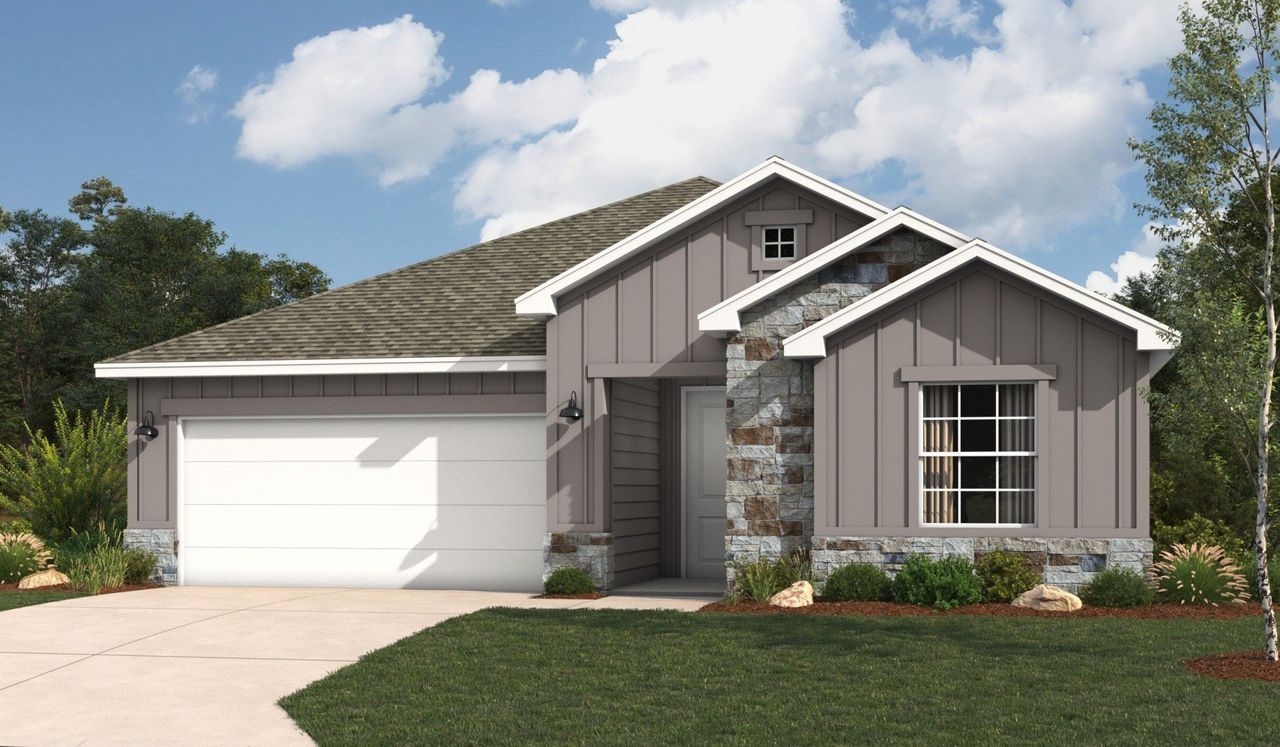 Representative exterior photo of a completed home built from the Allen by Hakes Brothers in Alberta Heights, Edinburg, TX (Image 2).