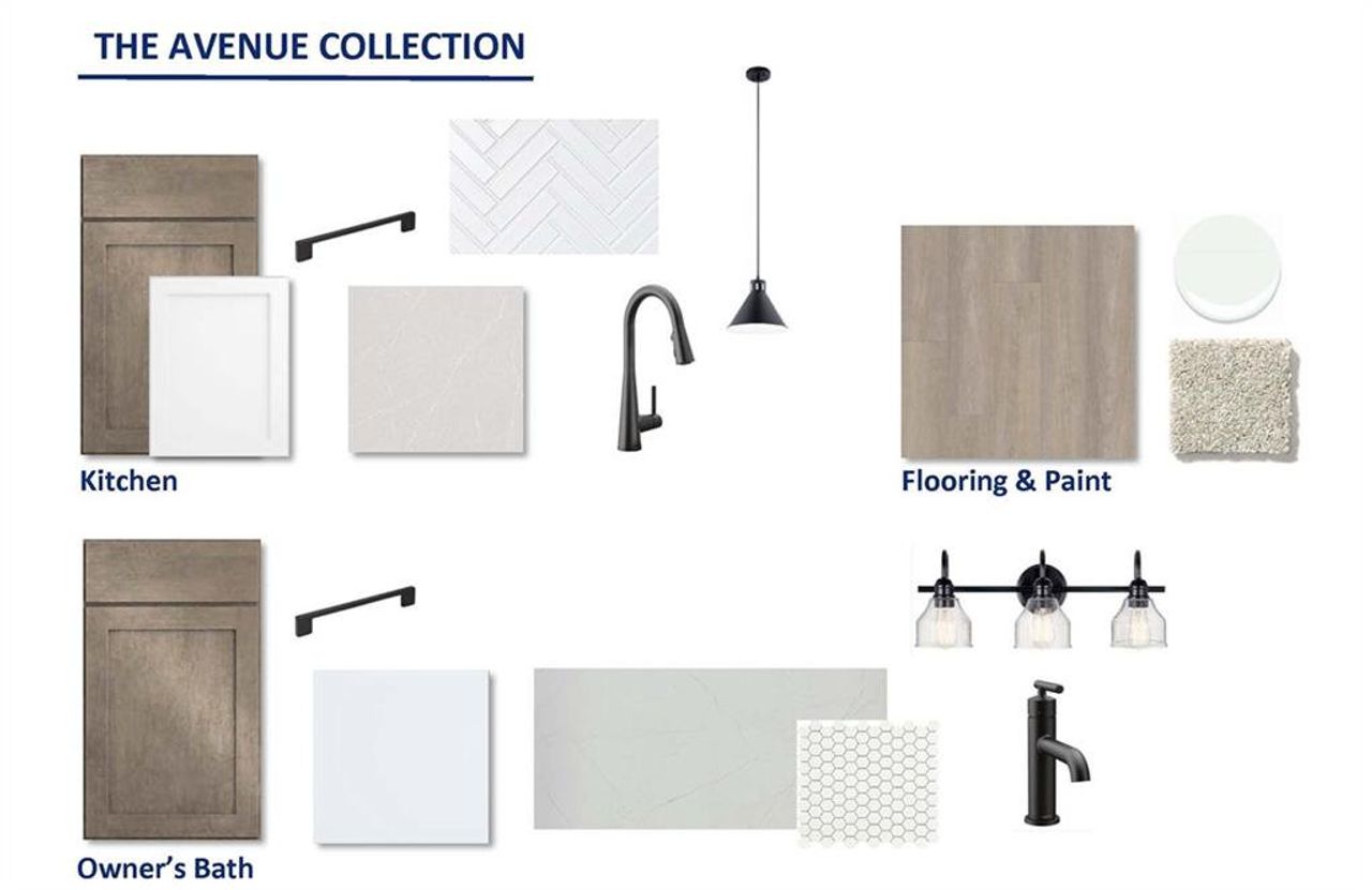 Sample of building materials used in homes in Crescent Pointe at Great Sky, Canton (Image 2).