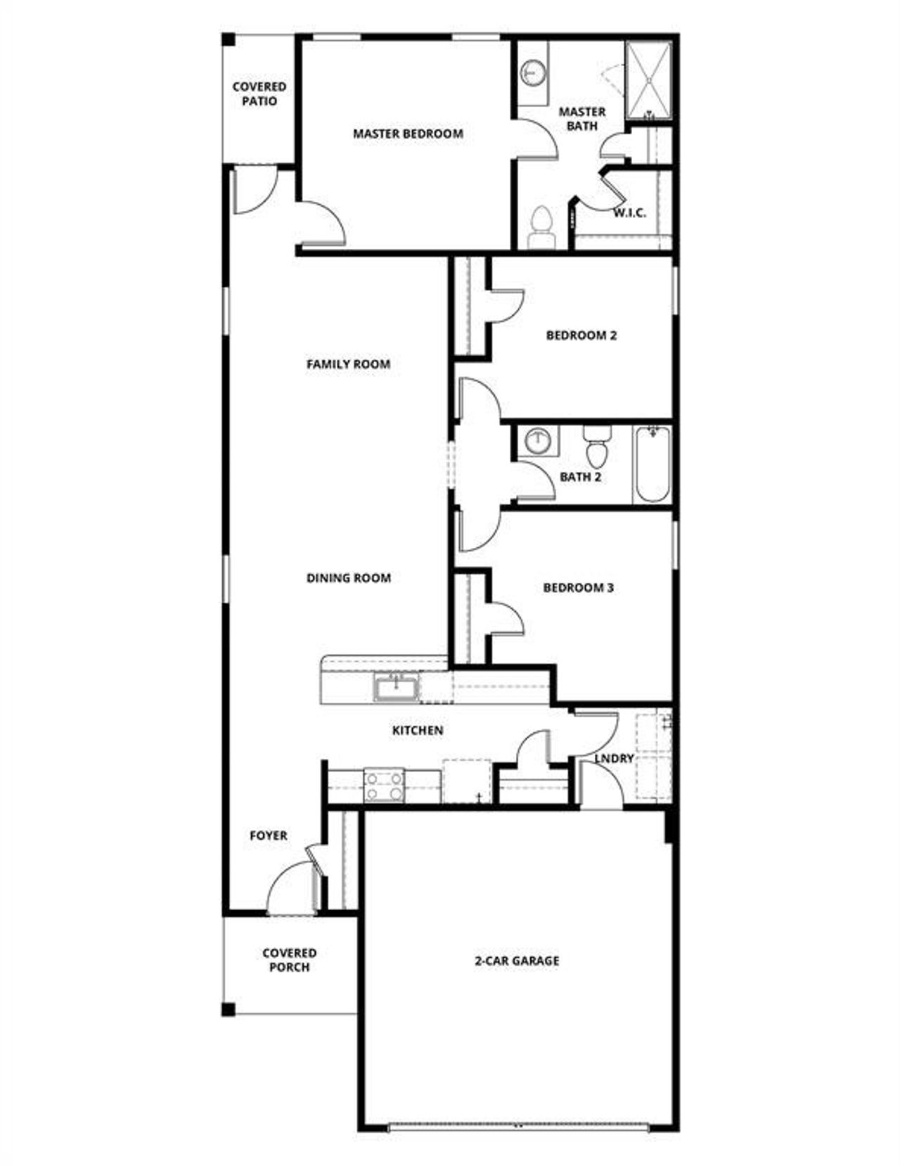 This is an interior rendering of the Cedar floorplan built at 3912 Starry Night Cove.