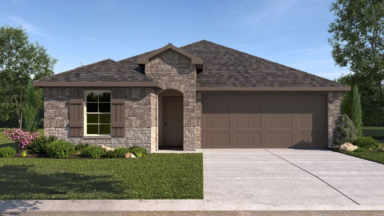 Representative exterior photo of a completed home built from the CADEN by D.R. Horton in Sorrento, Richmond, TX (Image 2). Representative exterior photo of a completed home built from the CADEN by D.R. Horton in Sorrento, Richmond, TX (Image 2).