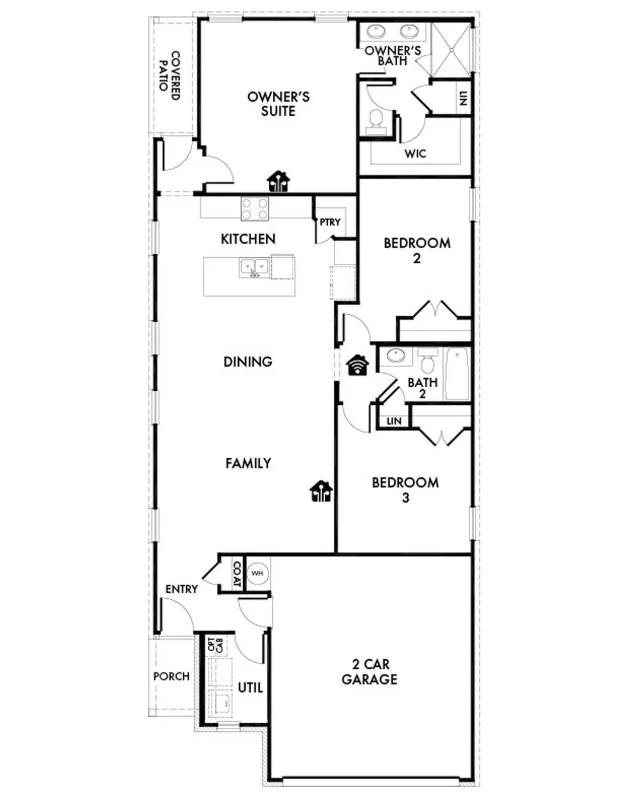 2D floor plan layout of this home in Bryant Farms, Melissa, TX (Image 2). 2D floor plan layout of this home in Bryant Farms, Melissa, TX (Image 2).